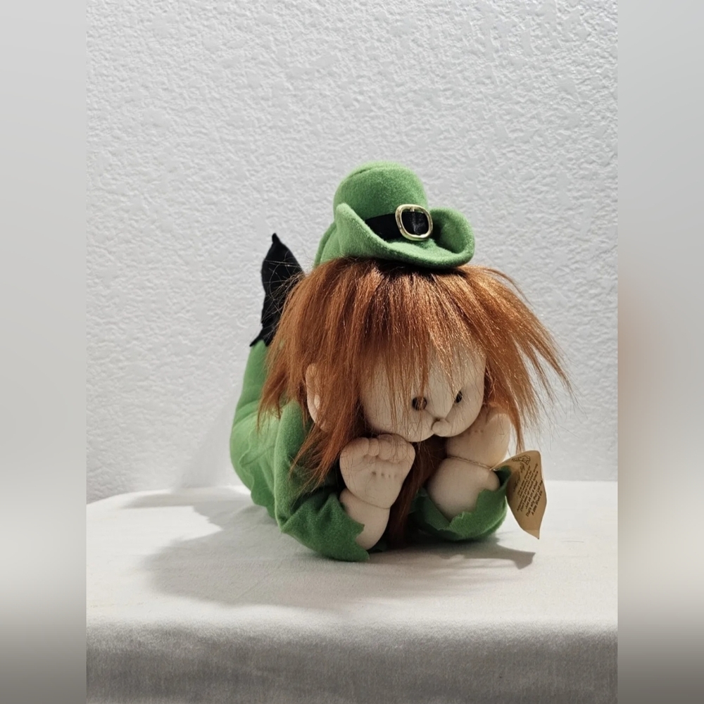 1984 Vtg Elves N Things Leprechaun Shelf Elf Rare Find Decorative Plush
